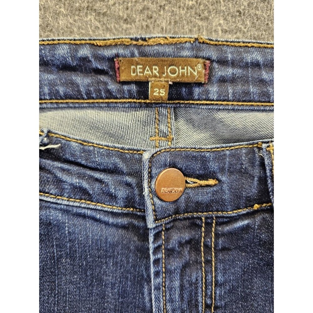 Dear John Gisele High Waisted Skinny Jeans Women's Size 25 Dark Wash Denim - Picture 5 of 11